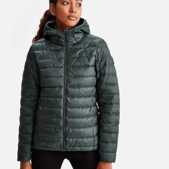 Lole Emeline Packable Down Jacket | Foxhound Green - Picture 1 of 10